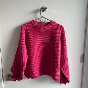 Kowtow Pink Textured Women's Sweater